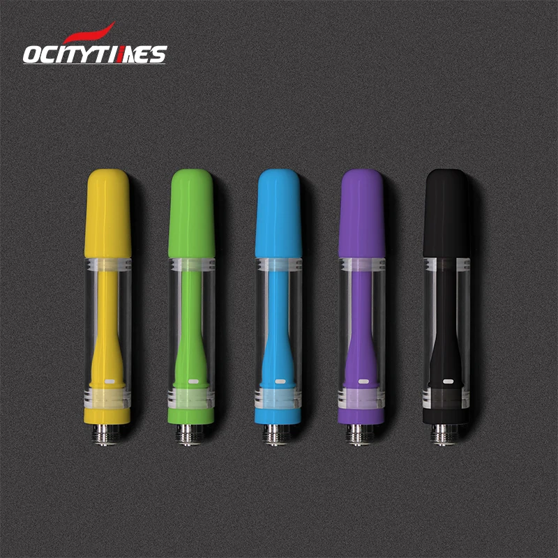 

Ocity times colored oem brand empty 1.0 gram full ceramic cbd oil vape cartridge, White/oem color