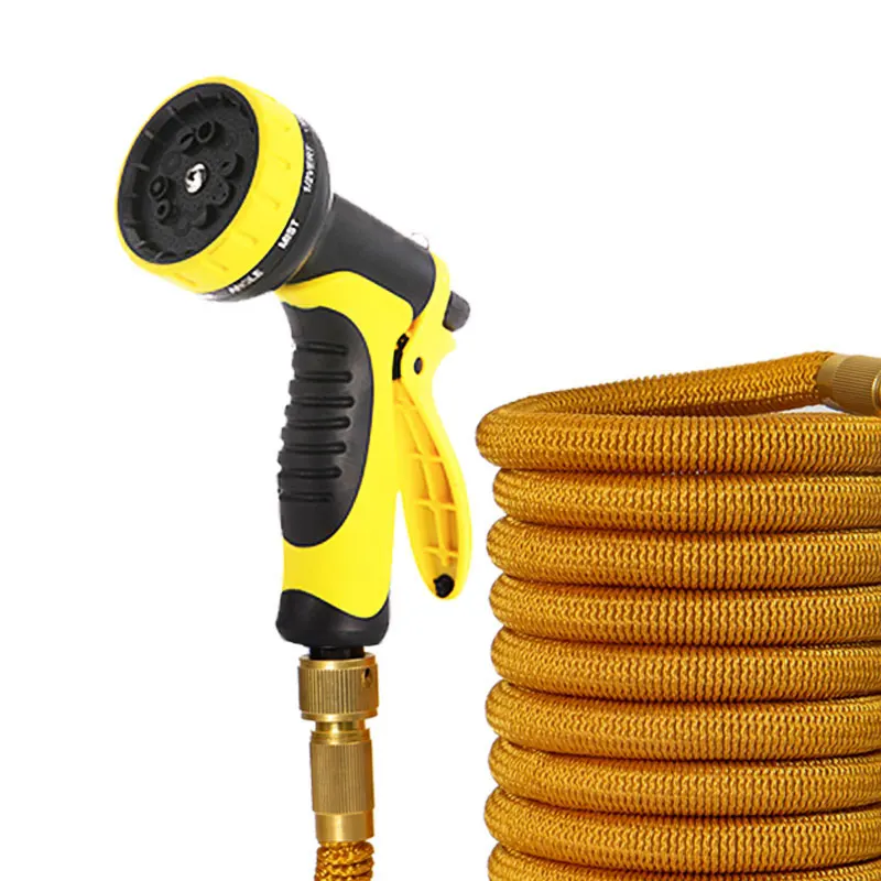 

High Quality Nozzle 10 Function Magic Garden Hose Reel Retractable With Metal Spray