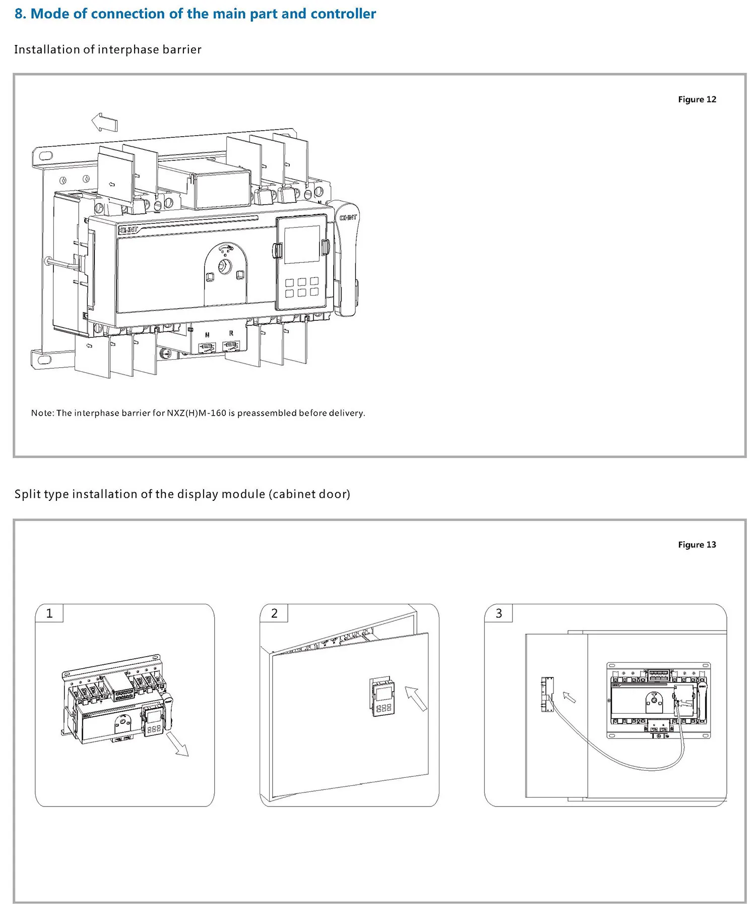 Chint CB class ATS NXZHB-63/4A NXZHB-63/4C NXZHM-160/4A NXZHM-250/4A NXZHM-400/4A NXZHM-630/4A CHNT Automatic Transfer Switch