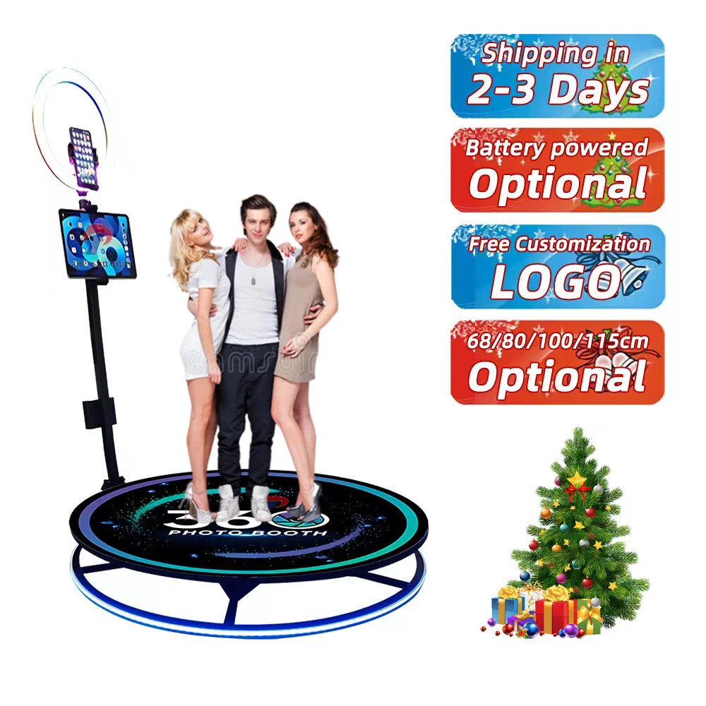 

360 Degree Selfie Video Booth Photobooth Event Led Magic Mirror Machine Wedding Party Supplies Camera 360 Photo booth Automatic