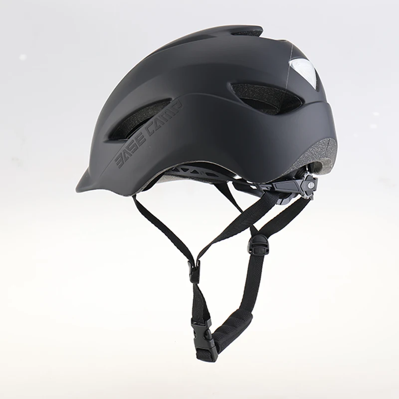 

New Arrival Basecamp Mountain Bike Helmet High Density EPS Material Cycling Helmet Adult Bike Helmet with Led Taillight