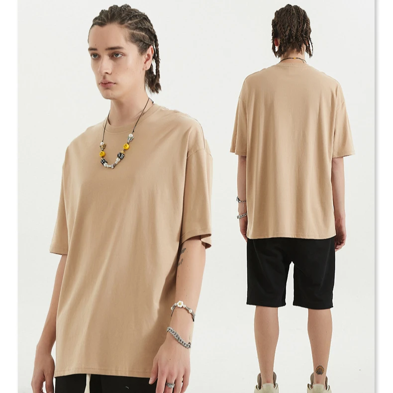 

short tops for women hip hop street wear gents plus size casual solid color loose unisex summer t shirt men
