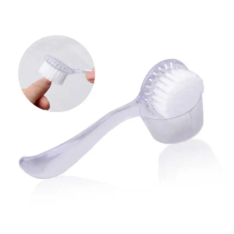 

Plastic Professional Nail Art Dust Cleaning Brush Round Head Make Up Washing Brush Manicure Pedicure Nail Tools, White