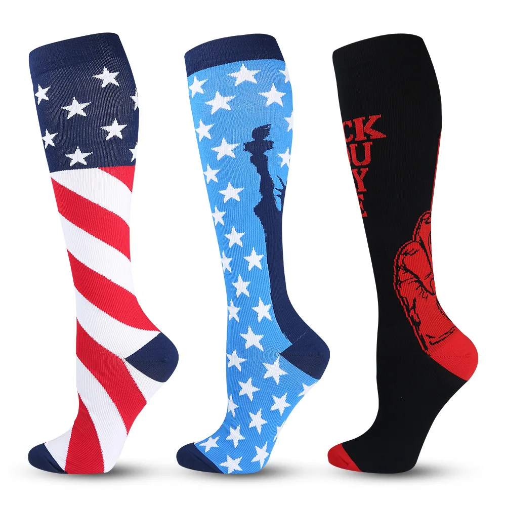 

high quality Custom Logo compression socks own label 20 30 mhg Basketball Compression Socks lot, Black