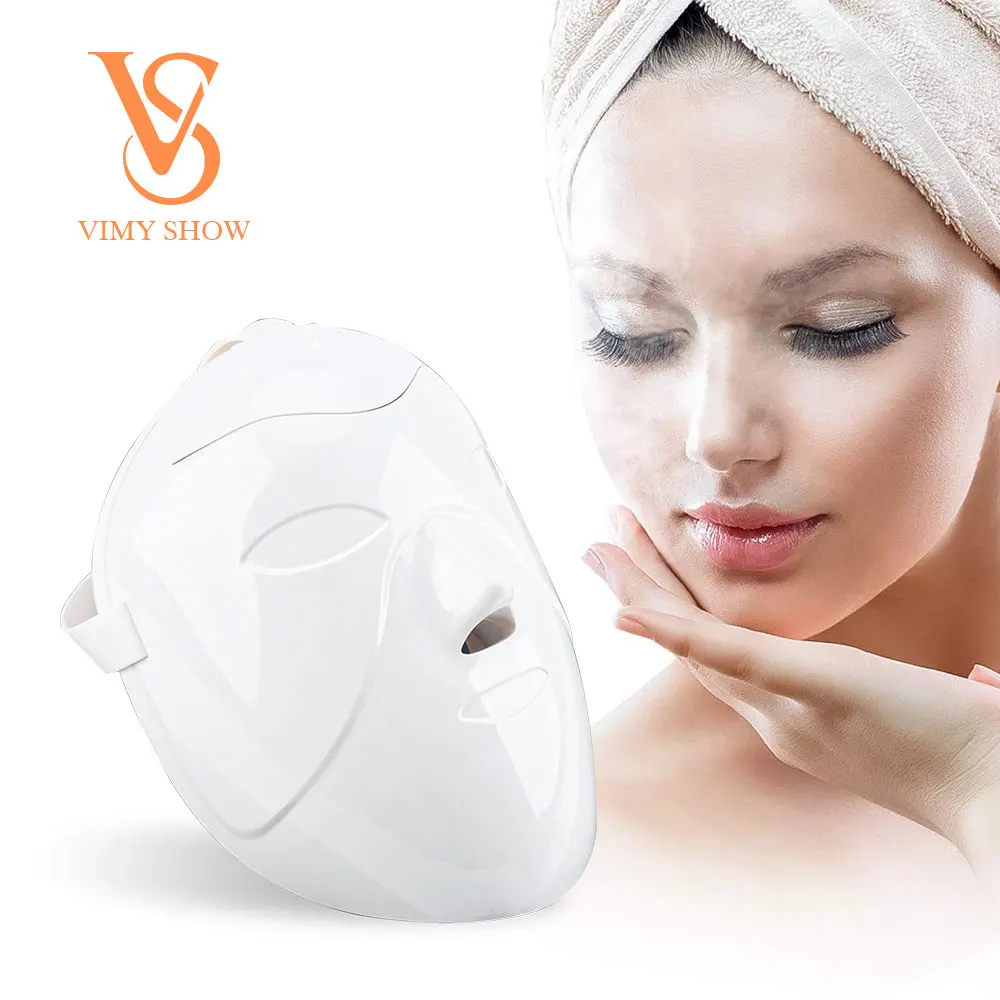 

OEM/ODM Spa Professional Face Steamer Ultrasonic Hydrating Mask Skin Care Facial Steamer Mask, White, pink golden