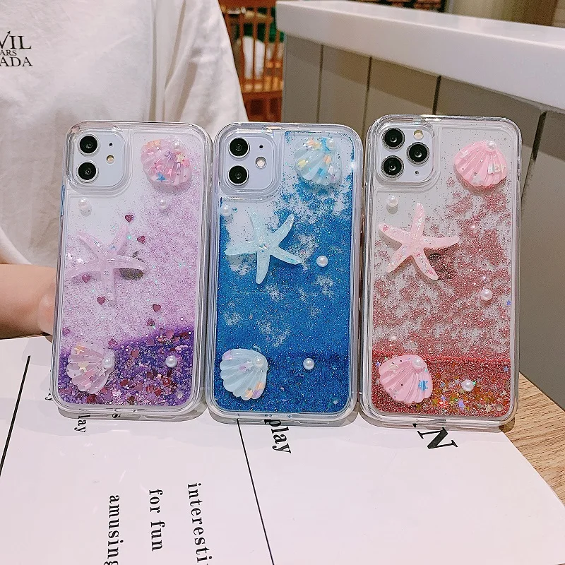 

The luxury liquid protective case is suitable for iPhone, Huawei, Samsung, and Xiaomi's quicksand flash phone case, Multi