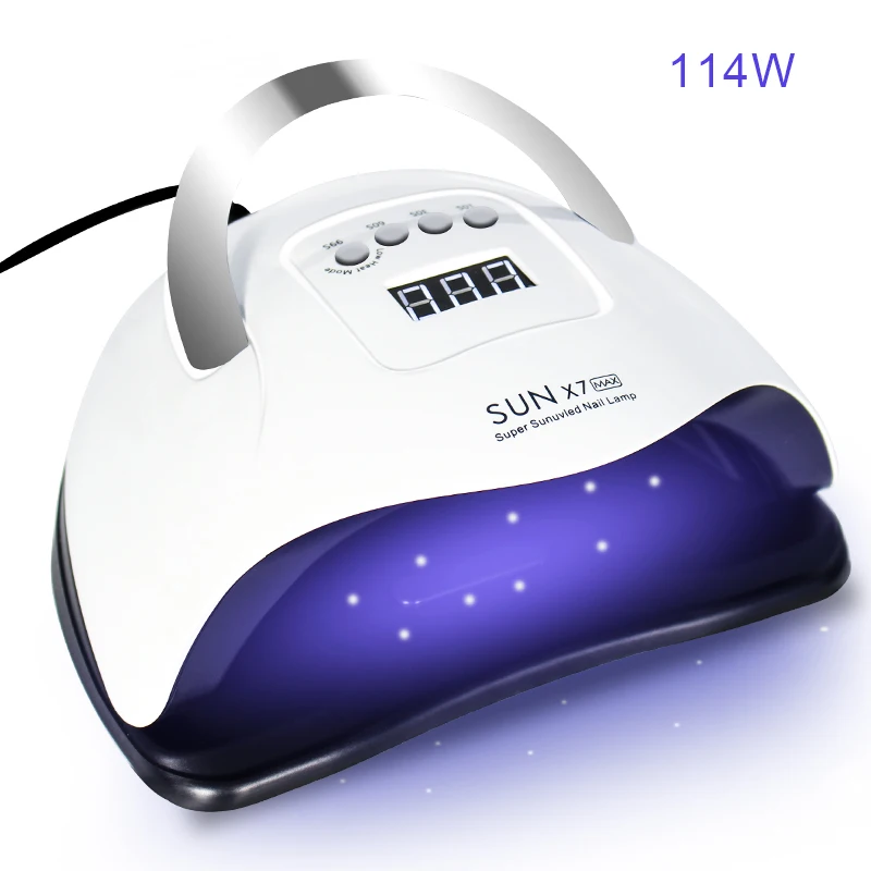 

wholesale Amazon Hot Sale Timing 30s 60s 99s LED Nail Lamp Nail Polish Dryer Gel Fast Drying UV Light Nail Art Beauty Care, White