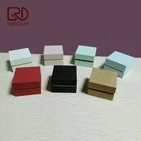 

Lid and base with waist paper cardboard packaging box with foam insert for ring/earring P1150