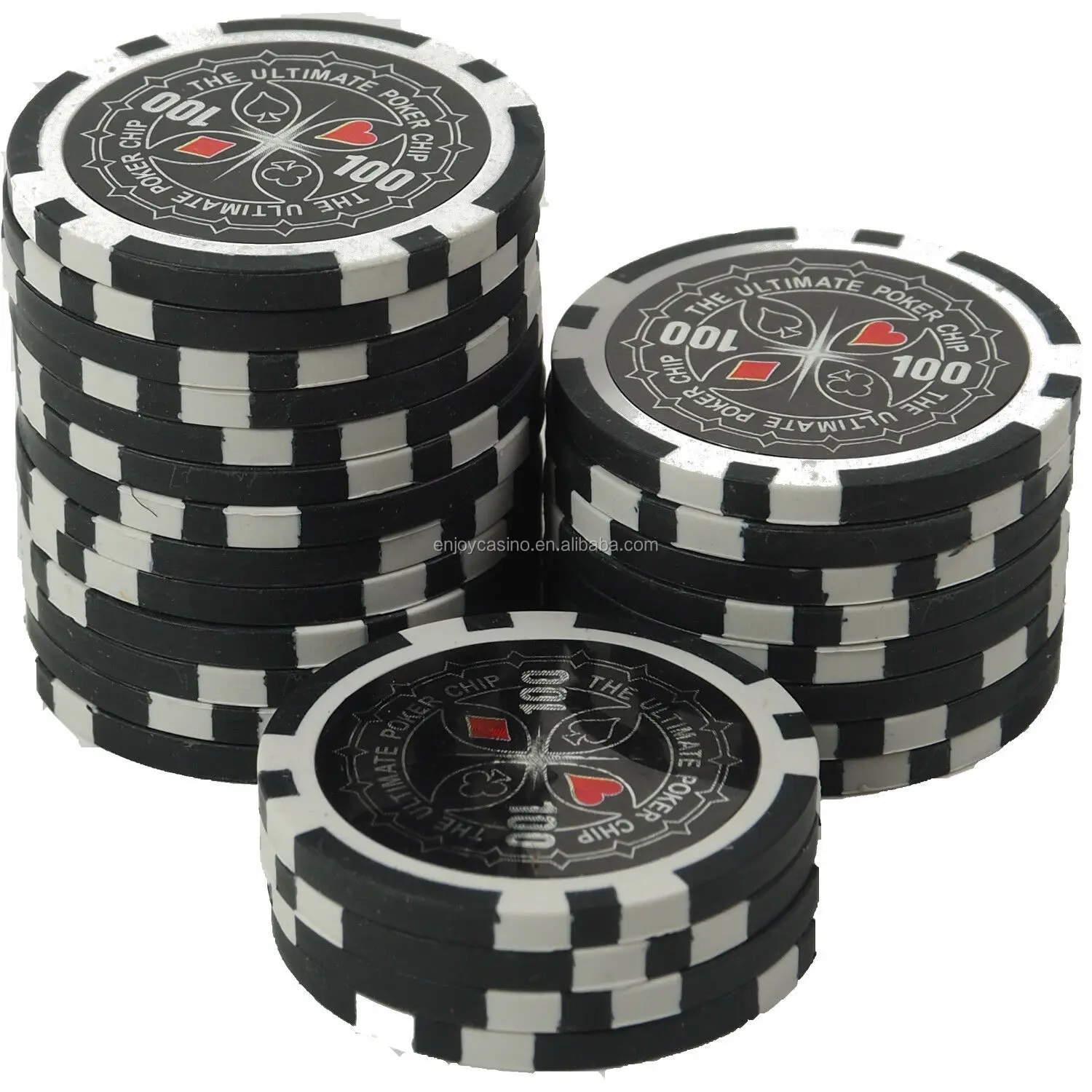 Poker Chips 13.5g Custom Metal Core Casino Ultimate 1 To 50000 - Buy ...