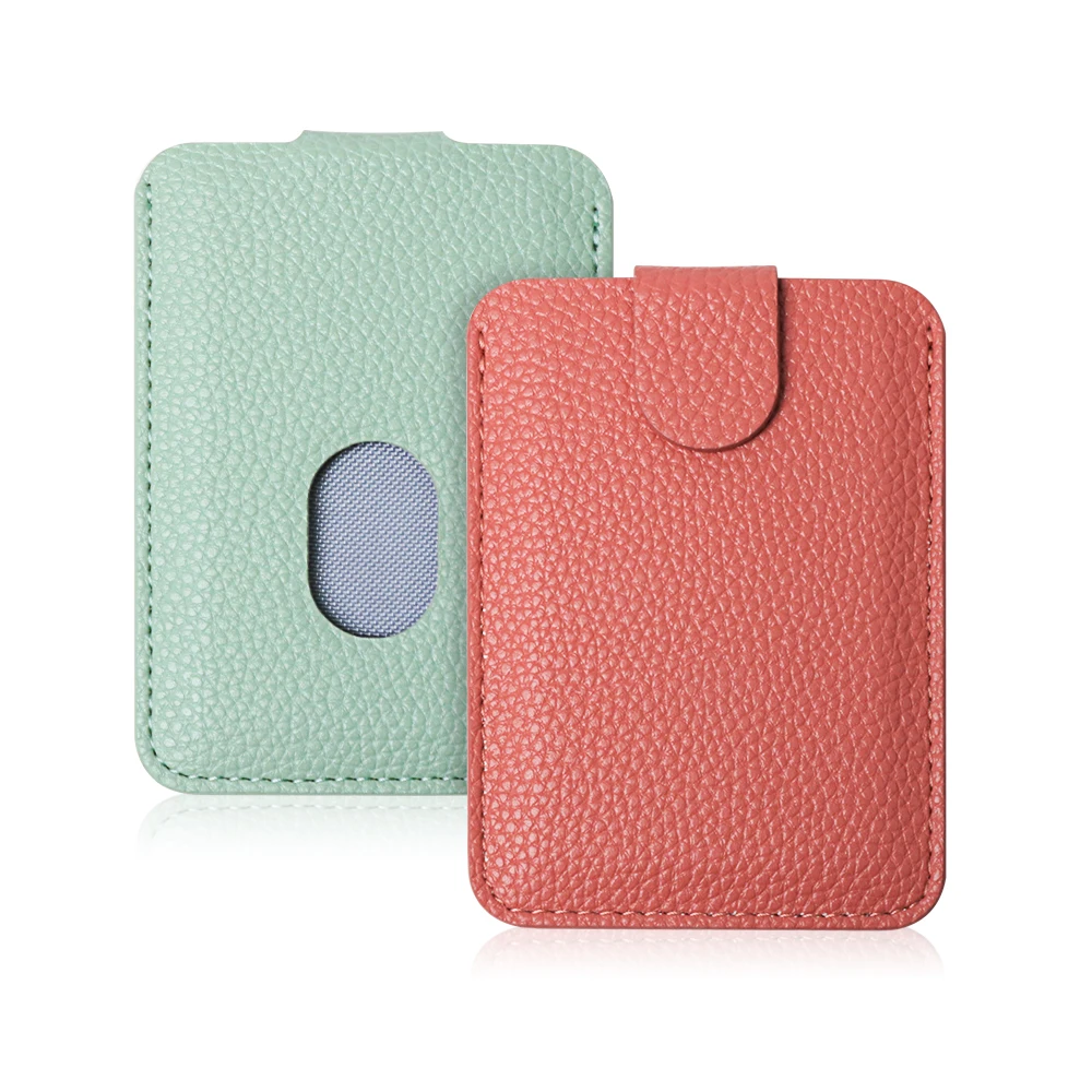 

Credit Card Holder Vintage PU Leather Card Wallet RFID Blocking Auto Pop-up Aluminum Card Case, Multi-colors