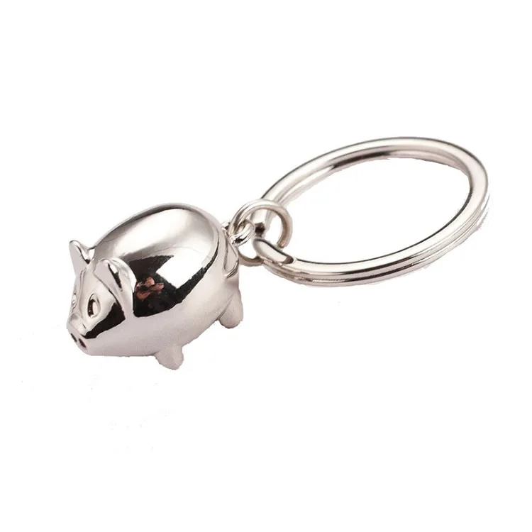 

Little Piggy Keychain Mini Piggy Key Chain Metal Mini Cute Animal Shape Metal Pig Shape Keyrings