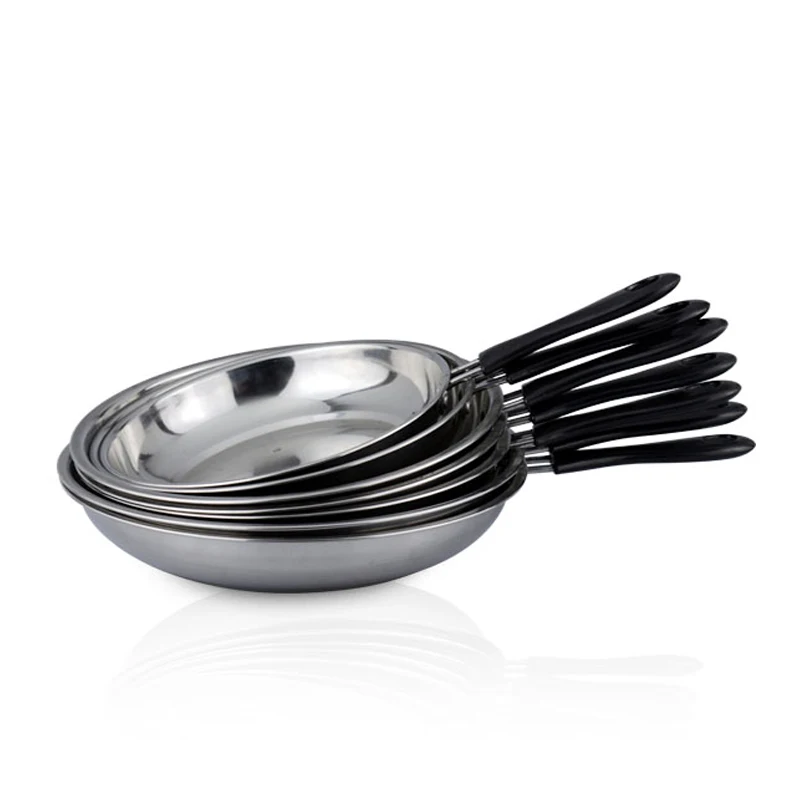 Double Bottom Lightweight Stove Stainless Steel Magic Flat Pan With