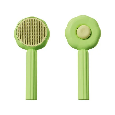 

2023 Pet Comb Self-cleaning Needle Comb cat hair removal brush pet hair brush dog brush for shedding