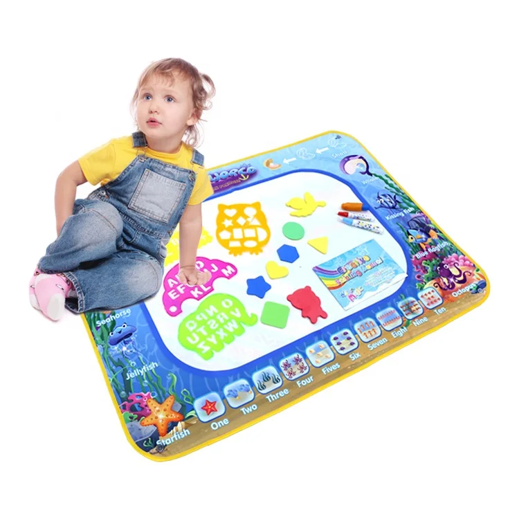 

98.5*72.5CM Magic Extra Large Aquadoodle Aqua Water Doodle Writing Painting Drawing Mat with Accessories