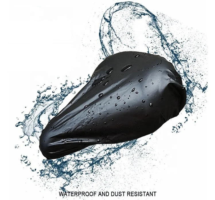 

Bicycle saddle waterproof cover Bicycle seat PVC waterproof seat cover Hot pressure rain cover, Black and red,as your request