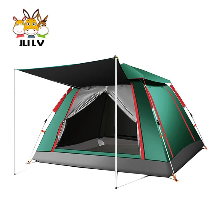 

Factory Outlets Camping Tent, 2 3 5 People 60 Seconds Set Up, Waterproof Tent with Top Rainfly, Instant Cabin Tent with Advanced