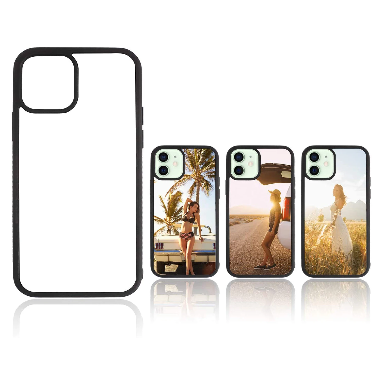 

Zhike Coque Sublimation for iPhone 2d TPU 2021 New Clear Cover Bulk Printing Diy Blank Cell Sublimation 7 Phone Case