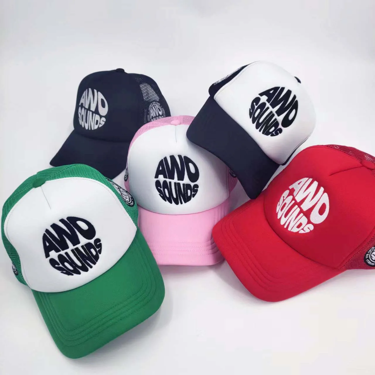 

New Factory Price Embroidery Two Tone Logo Foam Trucker Sport Mesh Hat High Quality 5-Panel Custom Snapback Trucker Hat Caps