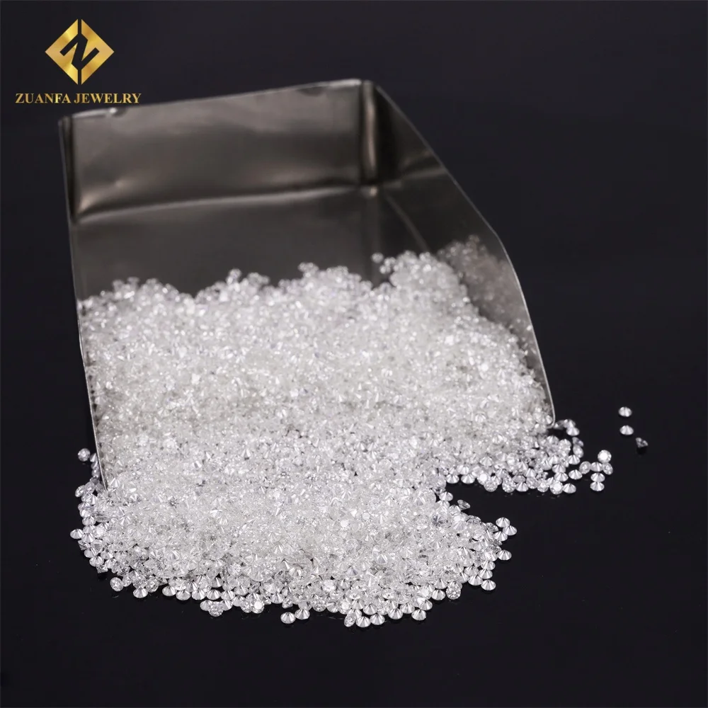 DVVS Melee Moissanite Diamond 0.7~2.9mm DEF GH White Color Vvs1 Round Brilliant Lab Grown Loose Moissanite Stone Price Per Carat
