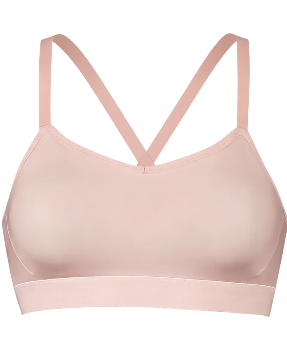 Light Support交叉背with内置不Removable Bra Pads Sports Bra