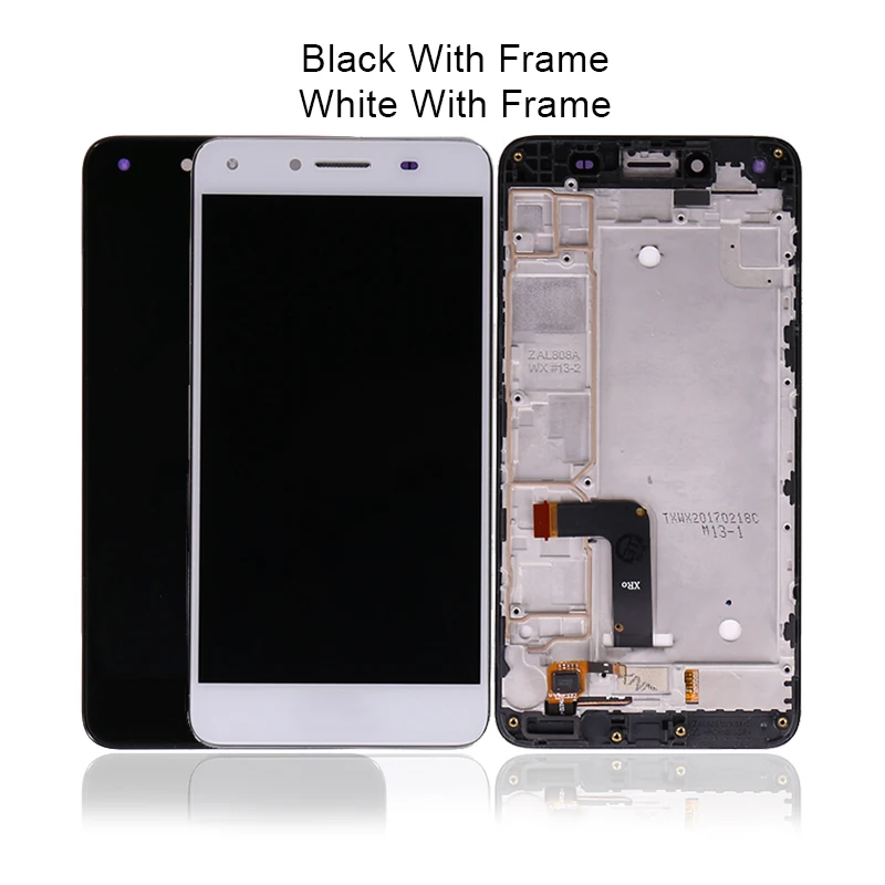 

High Quality LCD Touch Screen for Huawei Y5II Y5 II CUN-U29 LCD Display with Digitizer Assembly Replacement with Frame, Black/white/gold