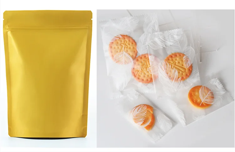 diy饼干饼干包装袋热封哑光透明塑料防臭糖果包装袋烘焙用品