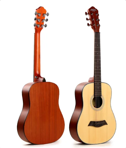 

hot sale CARAVAN 34 mini acoustic guitar with high quality, Natural