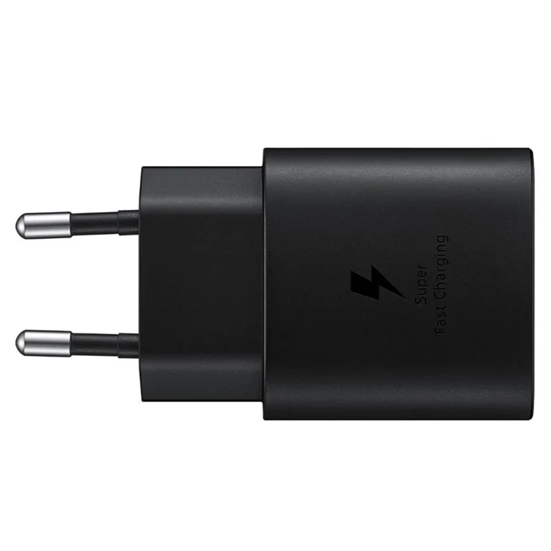 

25w Travel Charger+type-c Cable For Samsung Galaxy S20+ Note10 Adapter, Black,white