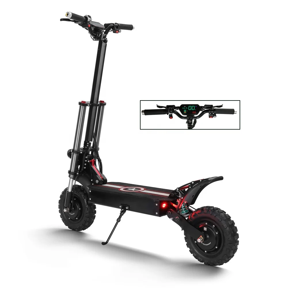 

Hot sale fastest 11 inch tire electric scooter 2000w 3000w electric scooter 2 wheels electric scooter for adult, Black