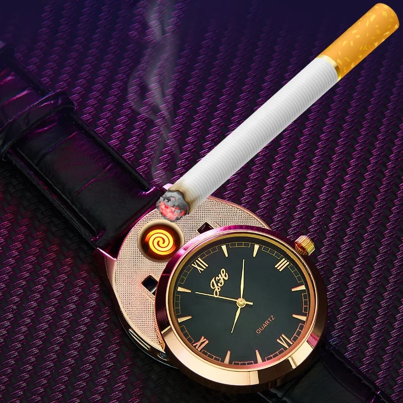 

Lady Watch and Usb Rechargeable cigarette Lighter Mini For Cigarettes