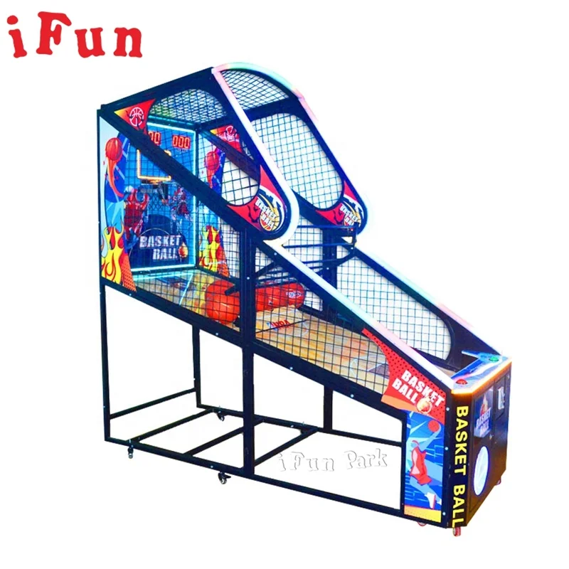 

IFun Luxury Double Street Basketball Shooting Arcade Basket Ball Ticket Game Machine For FEC