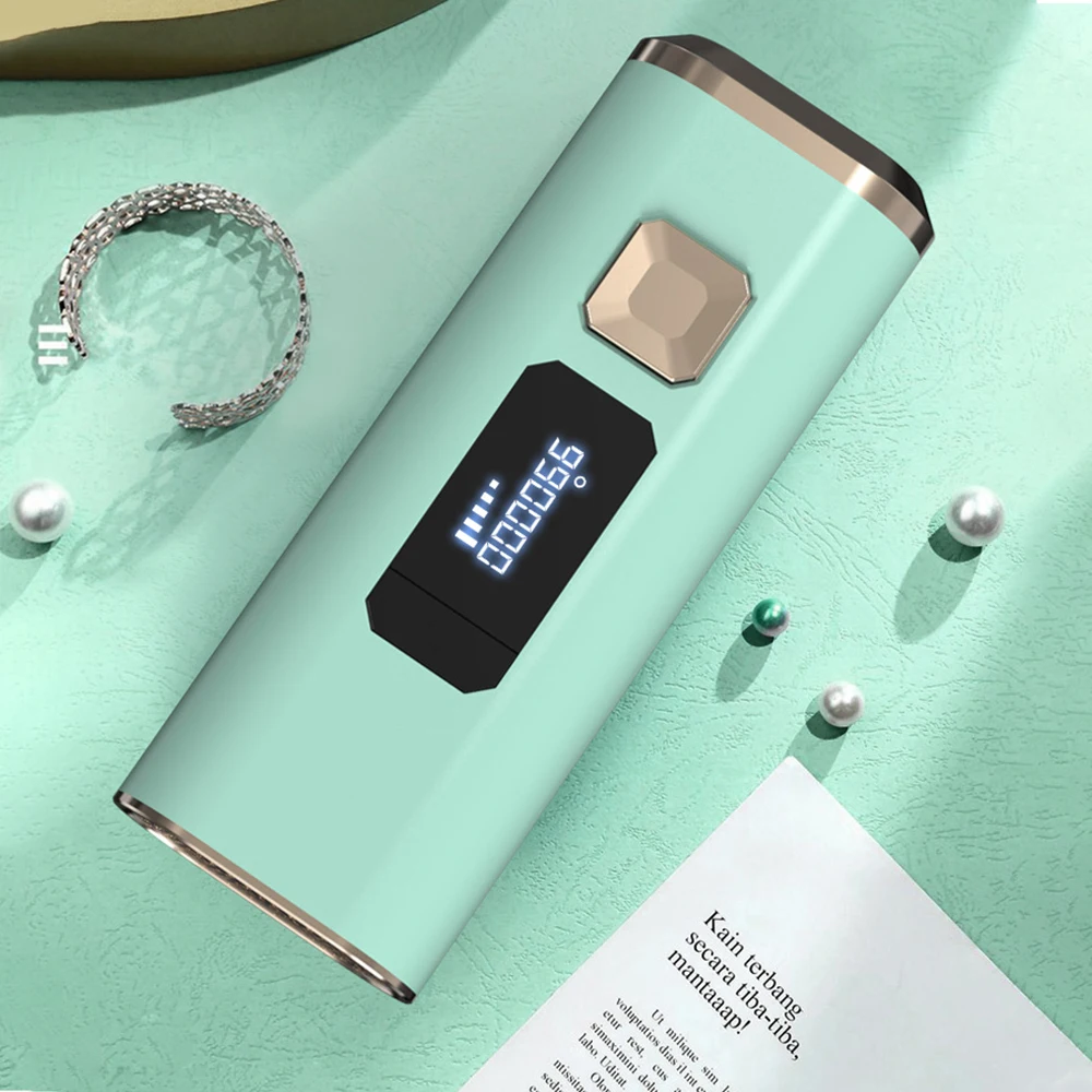 

Laser Hair Removal Machine Depiladora IPL Portable Diode Armpit Hair Shaving Device Epilatore Luce Pulsata Lazer Hair Remover, White green