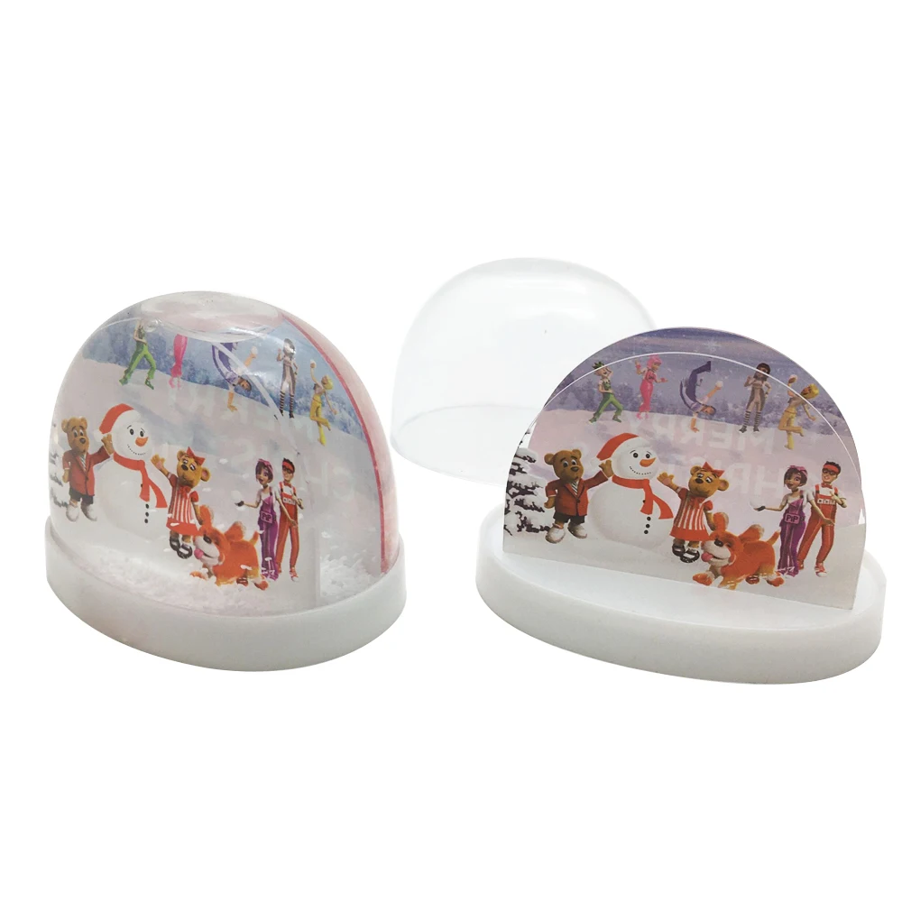 

Custom PVC Printed Water Ball Plastic Snow Dome Christmas Gifts Souvenir Snow Globe