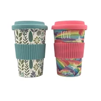 

Biodegradable bamboo fiber eco travel mug customize reusable coffee cups