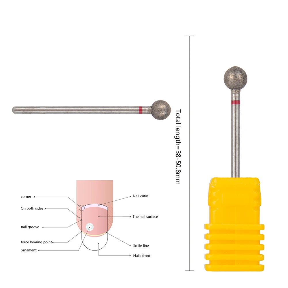 

Original factory produced ball nail drill diamond for pedicure