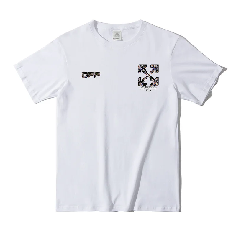

Hi street summer flower shirt for men 100% cotton tee front and back print oversized men t shirt OW t.shirt for printing, White/black/blue/grey