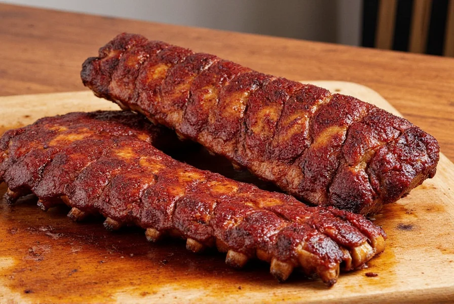 Clean cut St. Louis ribs