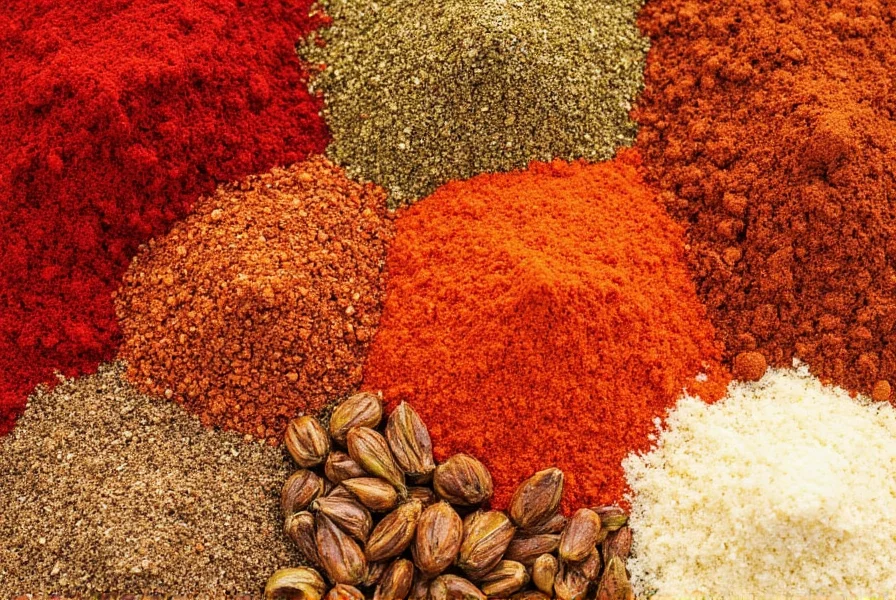 Spice Bottles on Shelf