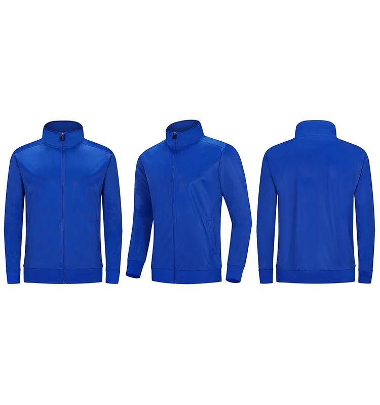 

High Quality 100% polyester Tracksuit New Cheap Soccer Jackets