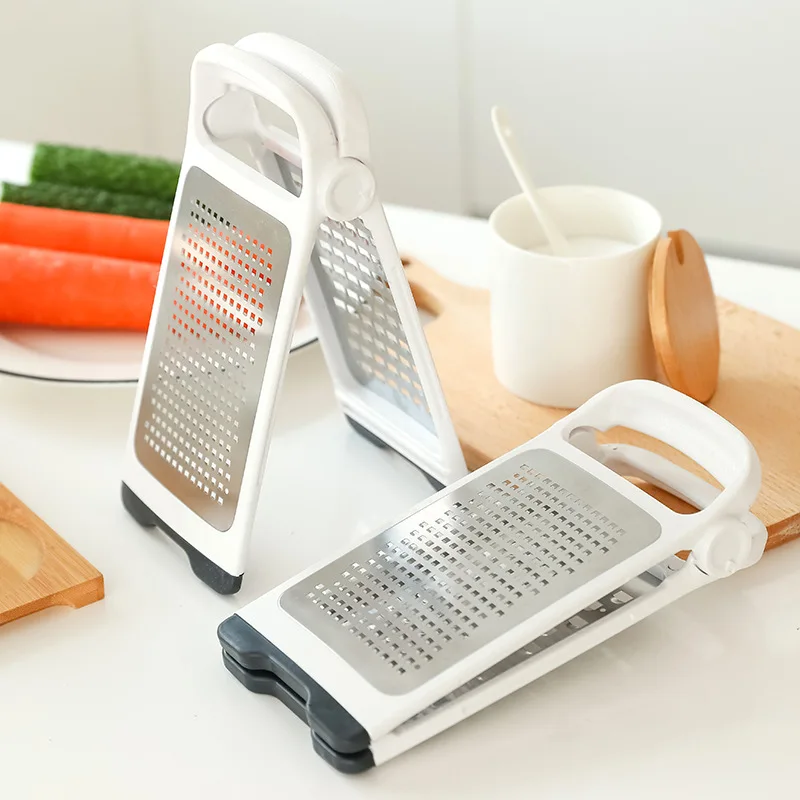 

Wholesale Amazon hot sale splitable and foldable cheese slicer garlic ginger butter slicer kitchen gadget cheese grater, White