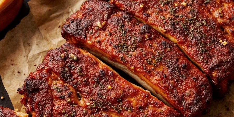 Maple and star anise ribs before roasting
