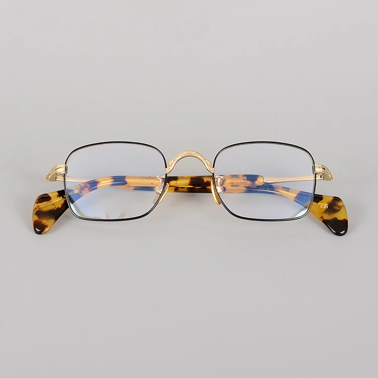 

Chinese factory metal optical frame titanium glasses flexible eyewear retro anti blue light eyeglasses frame