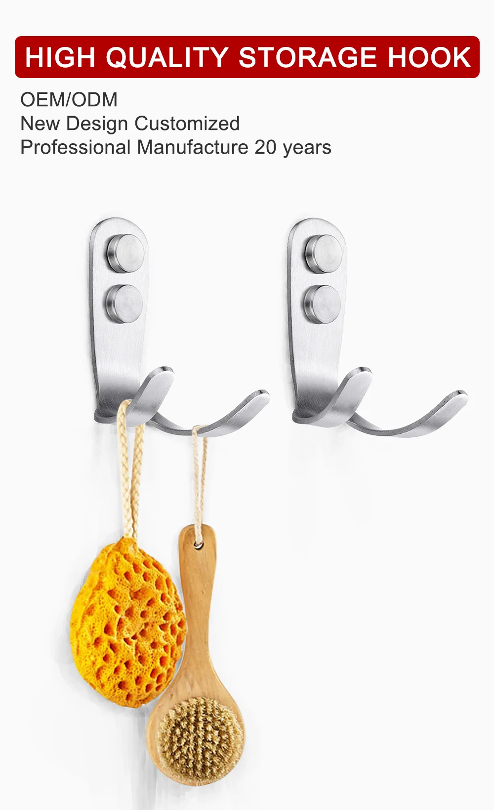 中国批发铸铁墙钩不锈钢存储双重实用仿古货架嬉木板显示钩