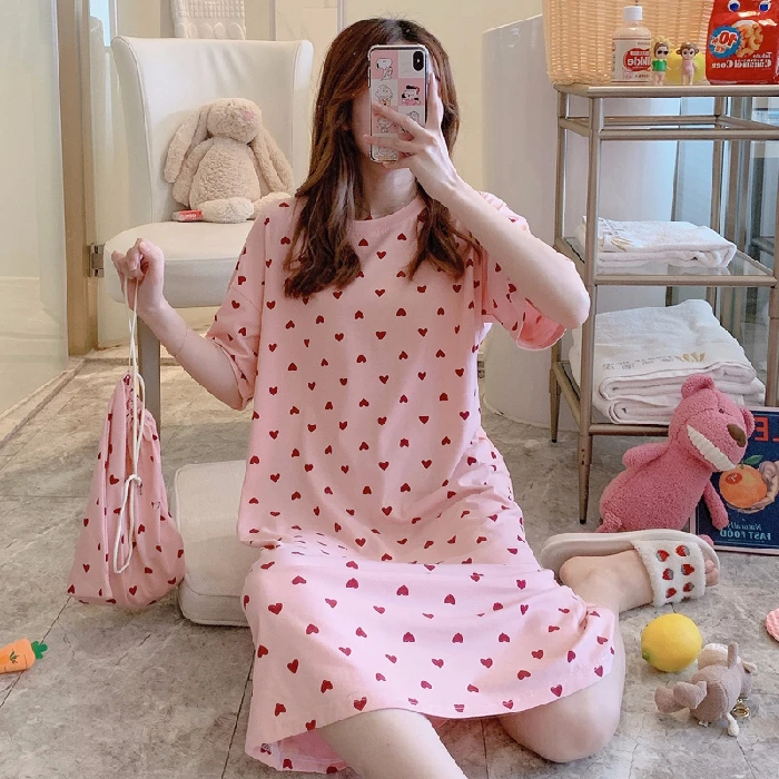 

Wholesale Pajamas Sets Sleepwear Women Pajamas Summer Home Wear Nightgown