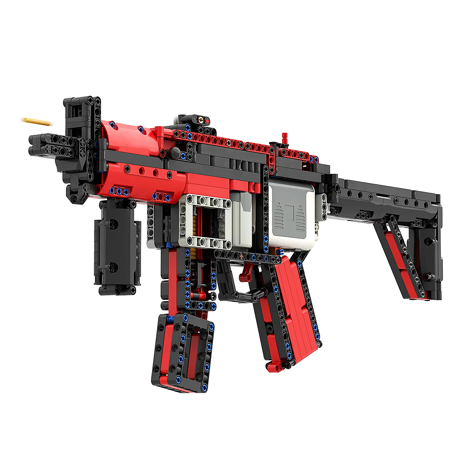 

Buildmoc MP5 Bricks Toy Educational Building Blocks Toy Gun For Kids Boys, Mix color