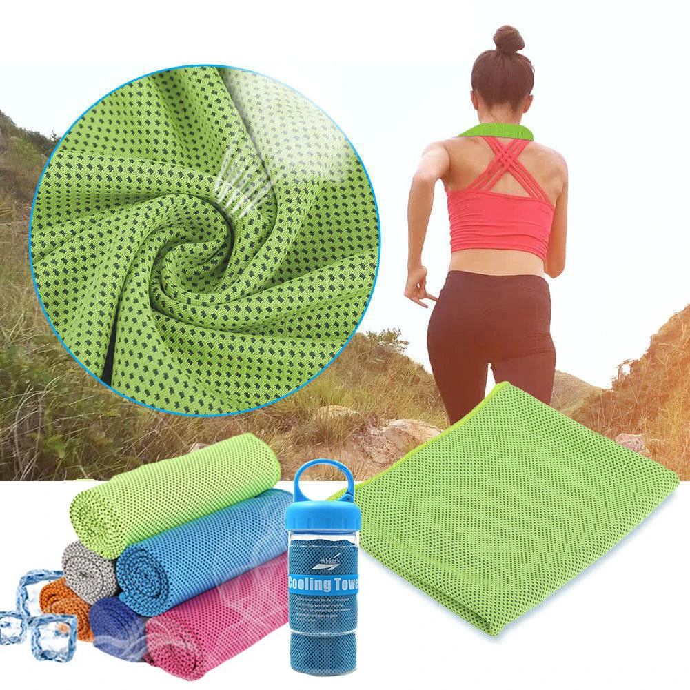 Details about   Portable Sport Rapid Cooling Towel Microfiber Quick-Dry Fitness Wipe Sweat Towel 