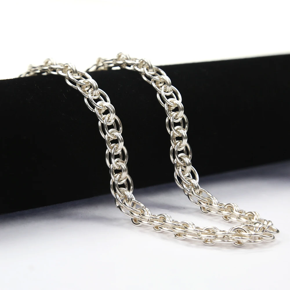 

Diy Accessories High Quality Handmade Parallel Weave Chainmail Chain Chain For Jewelry Making