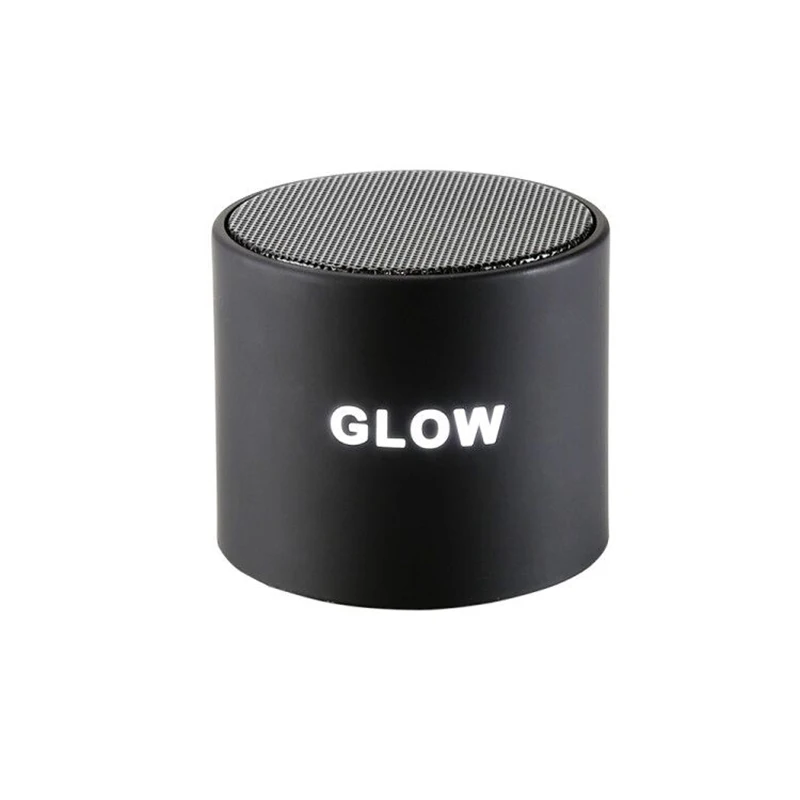 

Customized Led Logo Modern Mini Black Dancing Party Outdoor Glow Wireless Speaker with LED lighting logo