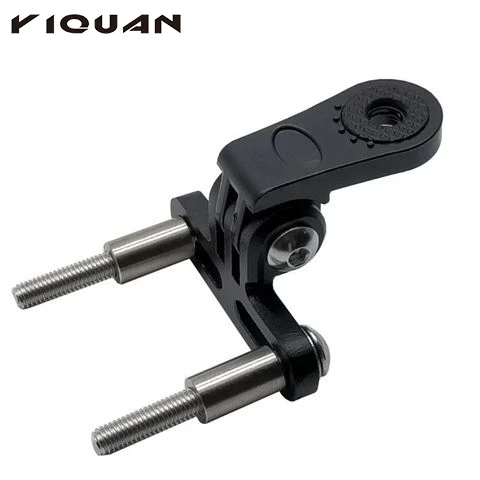 

Aluminum Bicycle Front Holder Adapter Sport Camera Light Lamp Rack Digital Cameras Bike Handlebar Mount Holder Headlight, Black