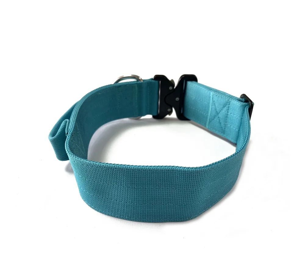 Heavy Duty Tactical Dog Collar With Strong Stainless Steel Dring